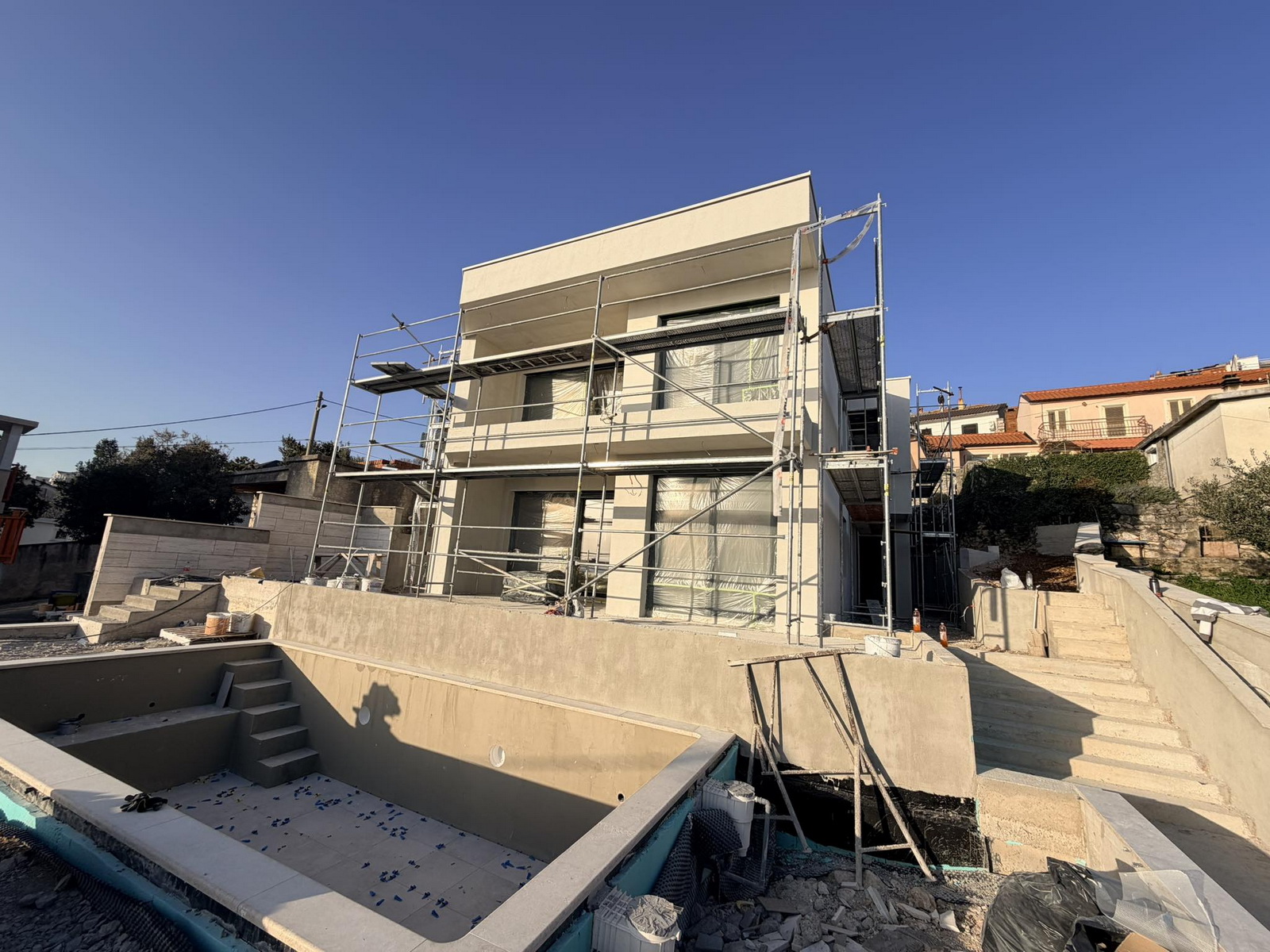 Construction of a villa